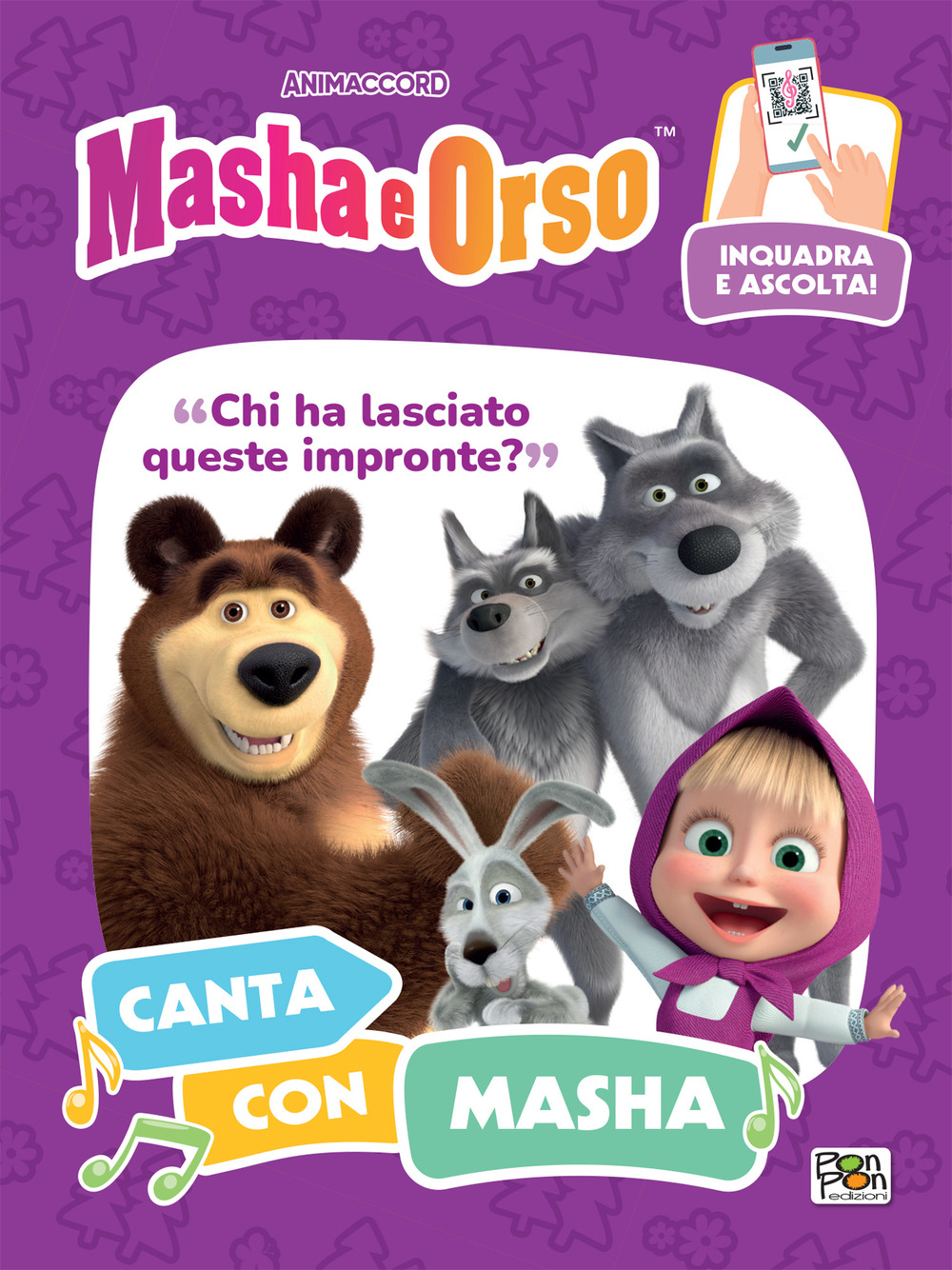 Chi ha lasciato queste impronte? Canta con Masha. Masha e Orso