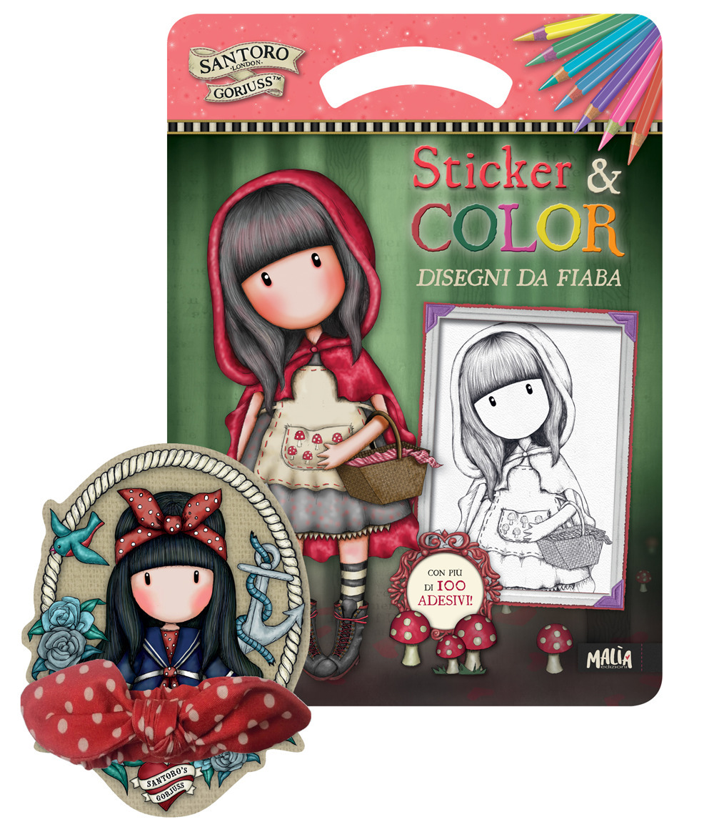 Disegni da fiaba. Gorjuss. Sticker & Color