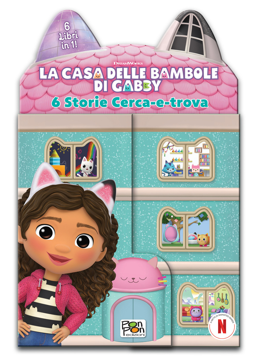Libro casetta. Sei storie cerca-e-trova. La casa delle bambole di Gabby