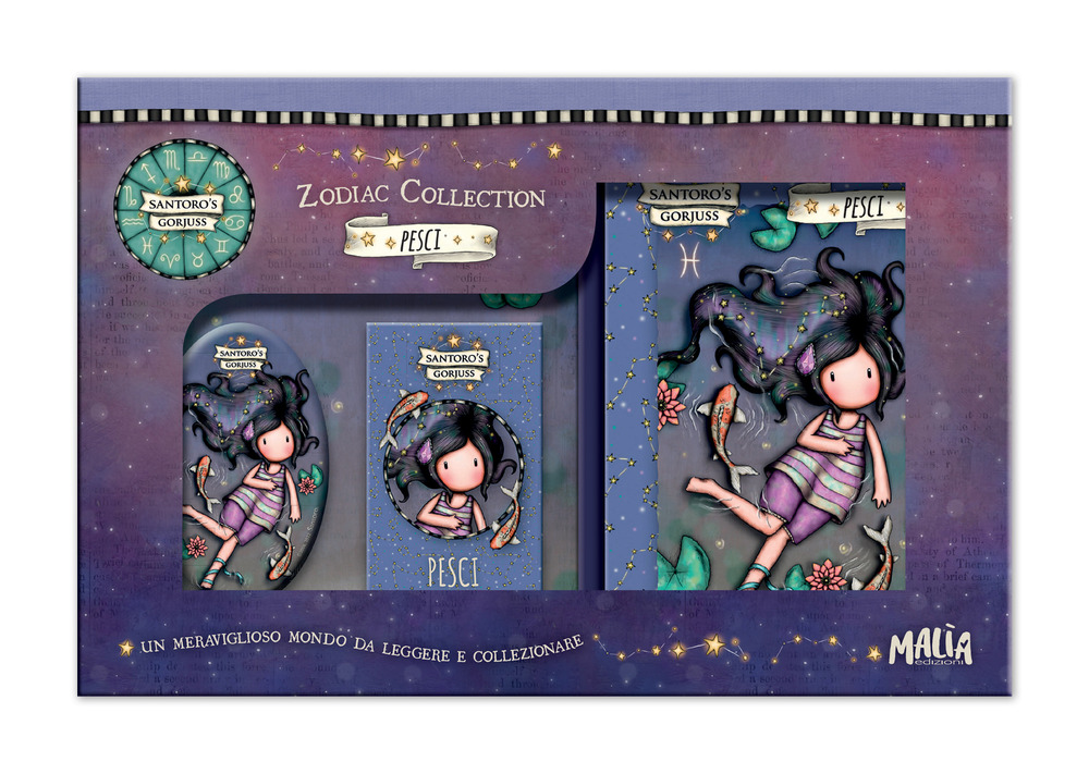 Pesci. Gorjuss. Box zodiaco