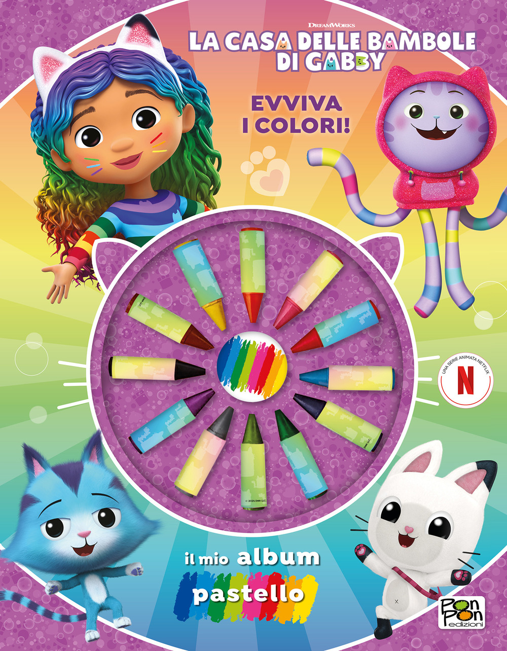 Evviva i colori! La casa delle bambole di Gabby. Il mio album pastello