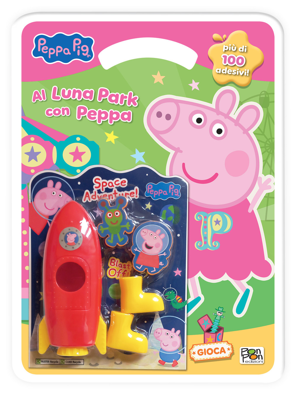 Al luna park con Peppa. Peppa Pig. Con adesivi