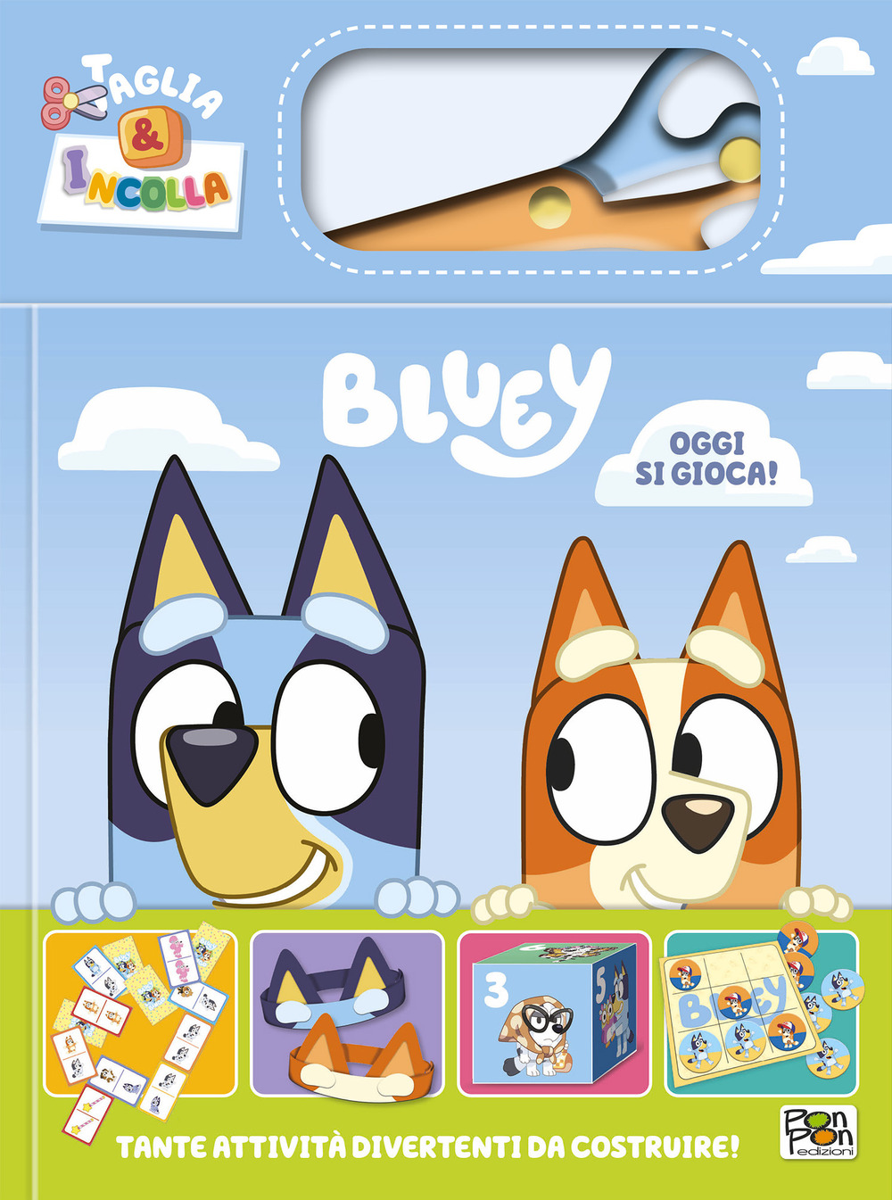 Oggi si gioca! Taglia e incolla. Bluey