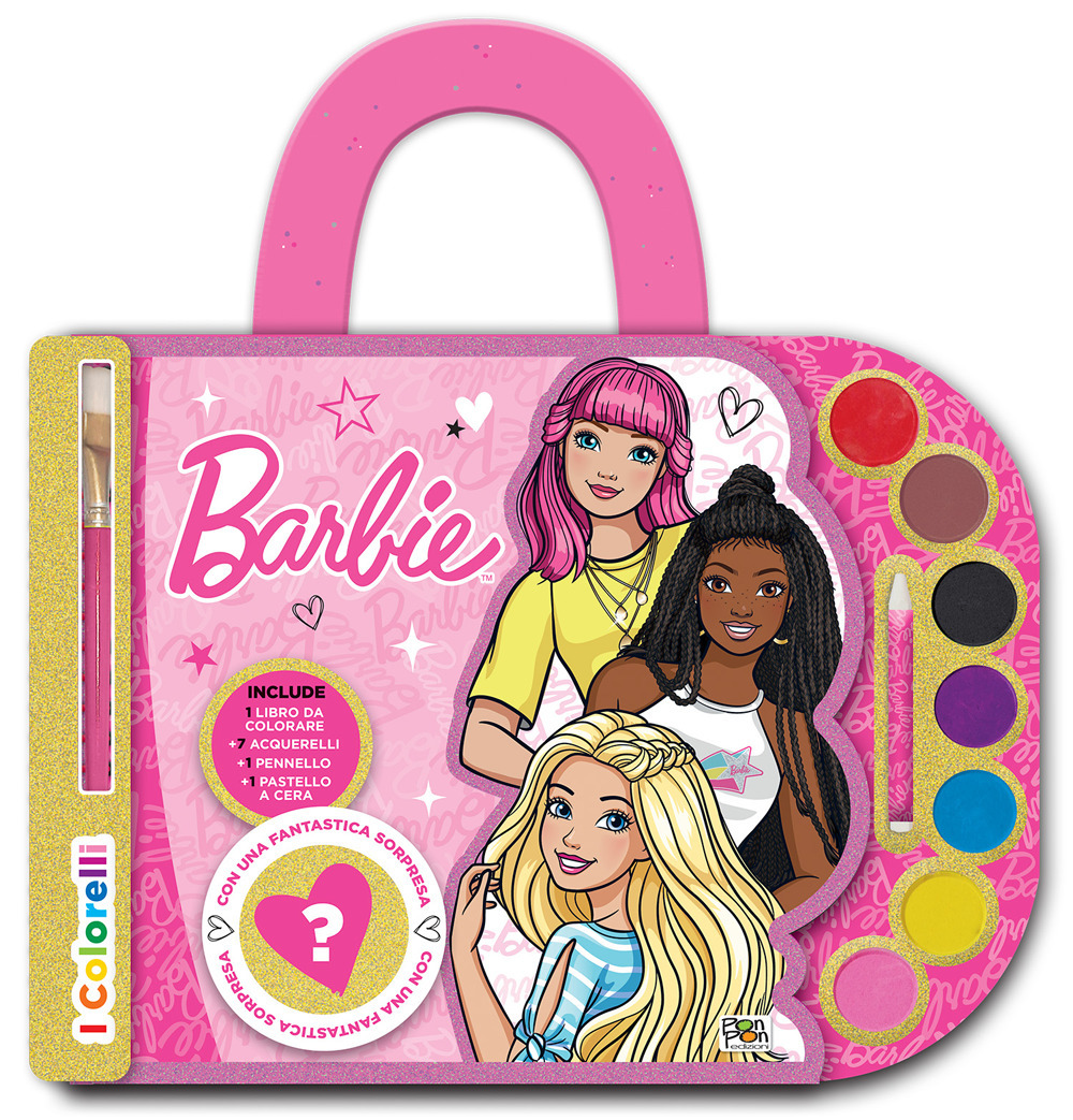 Barbie. Valigetta con acquerelli. I colorelli