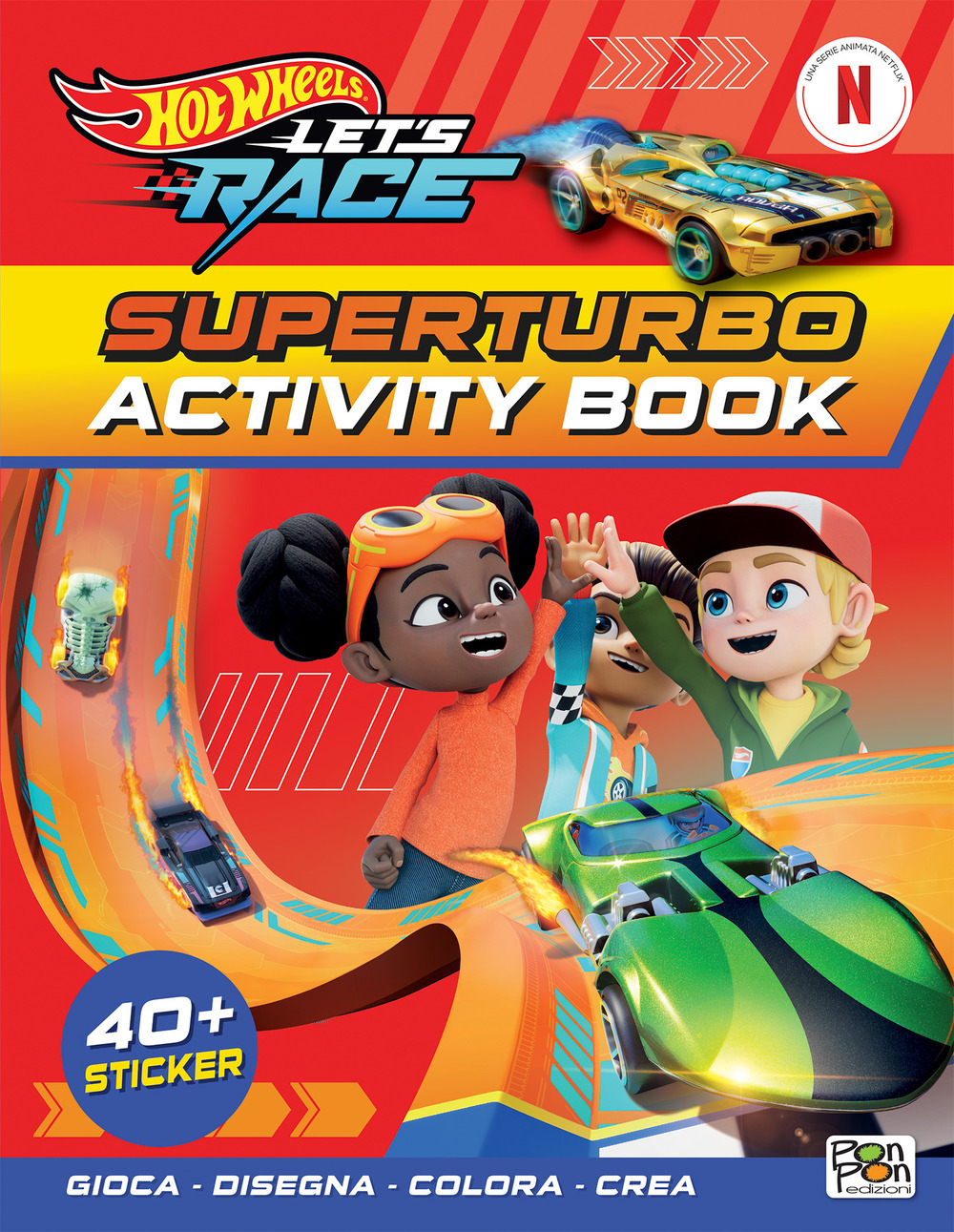 Superturbo. Hot Wheels Let's race. Activity book. Con adesivi