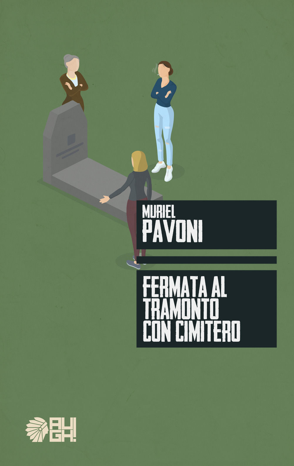 Fermata al tramonto con cimitero