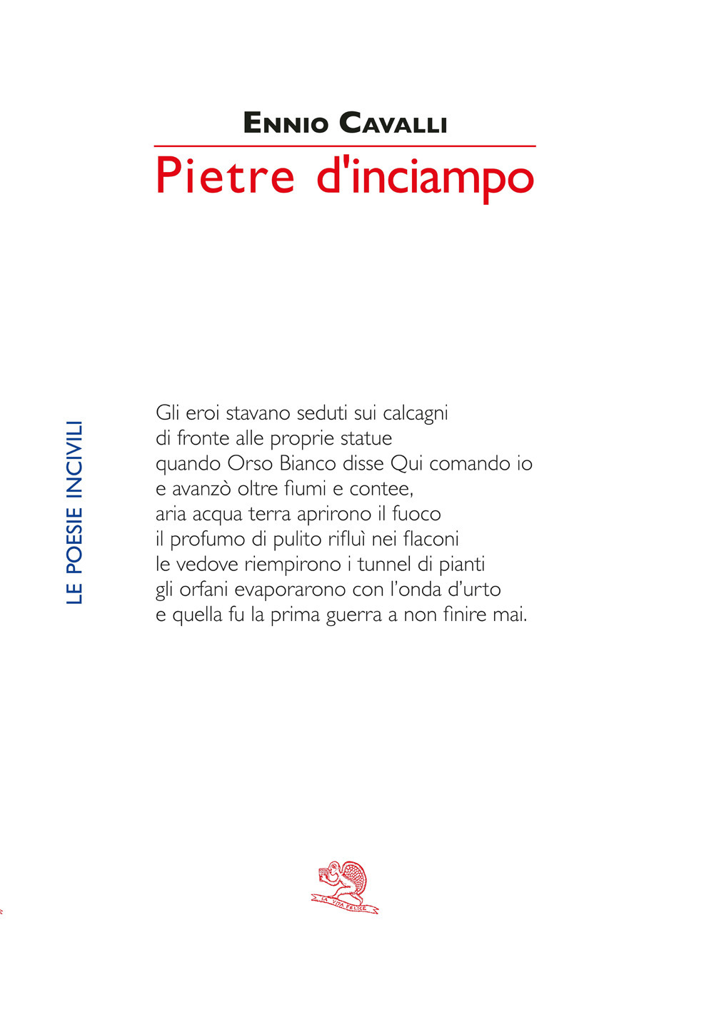 Pietre d'inciampo. Le poesie incivili