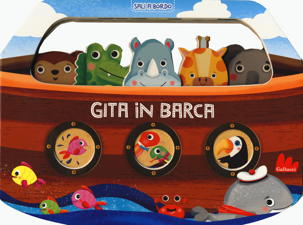 Gita in barca. Sali a bordo