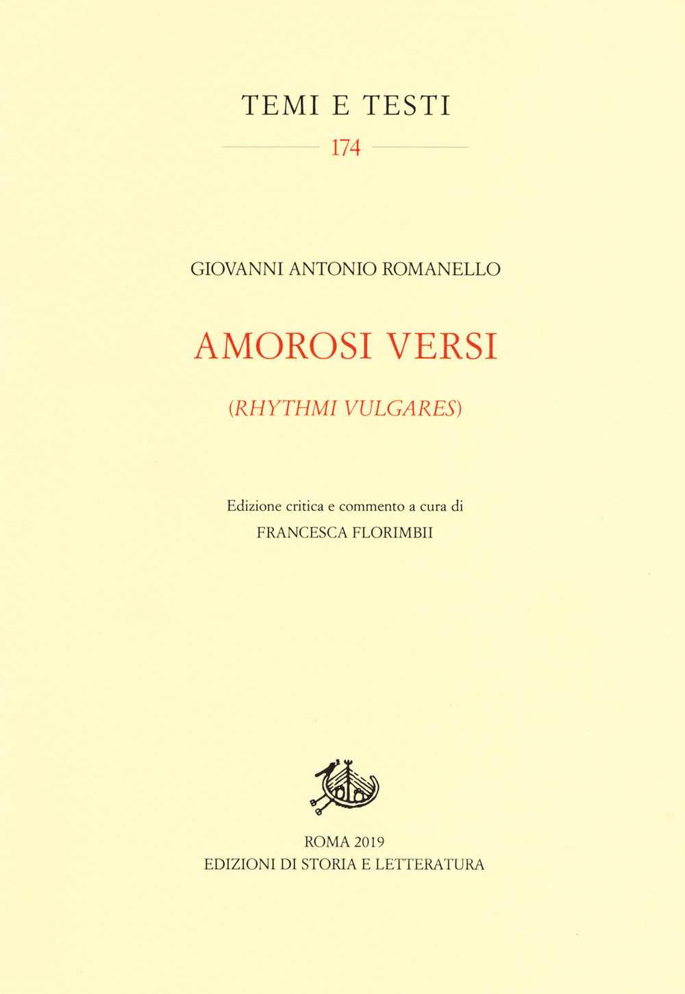 Amorosi versi (Rhythmi vulgares)