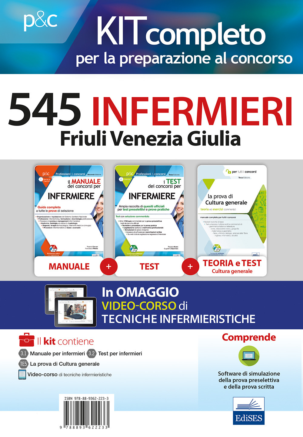 Kit completo per la preparazione al concorso 545 infermieri Friuli Venezia Giulia