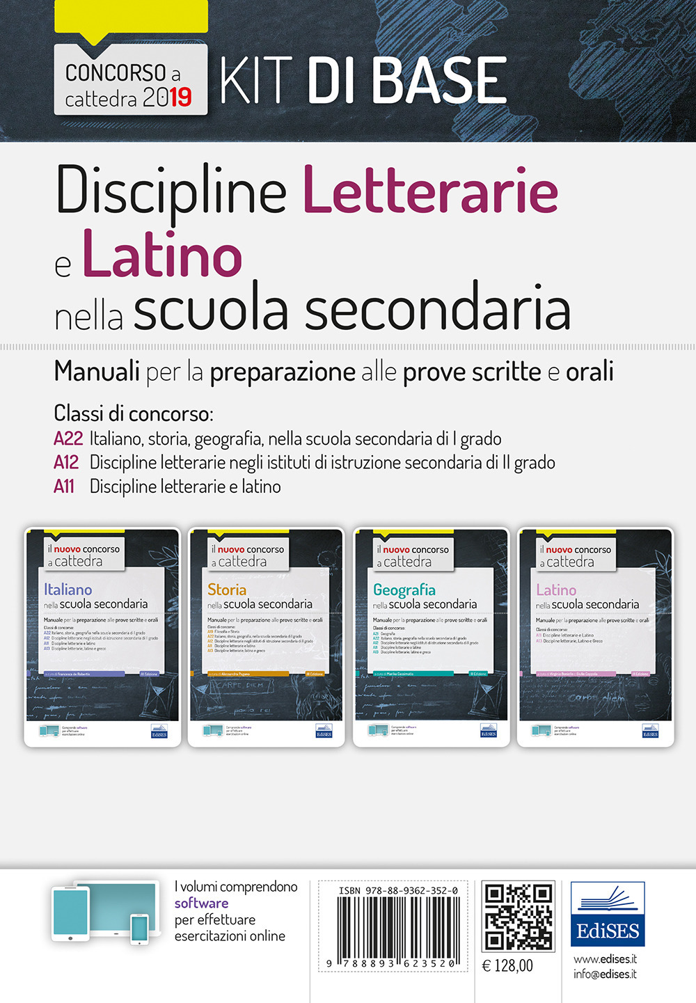 Kit discipline letterarie e latino nella scuola secondaria. Manuali per le prove scritte e orali del concorso a cattedra nelle classi A22, A12, A11
