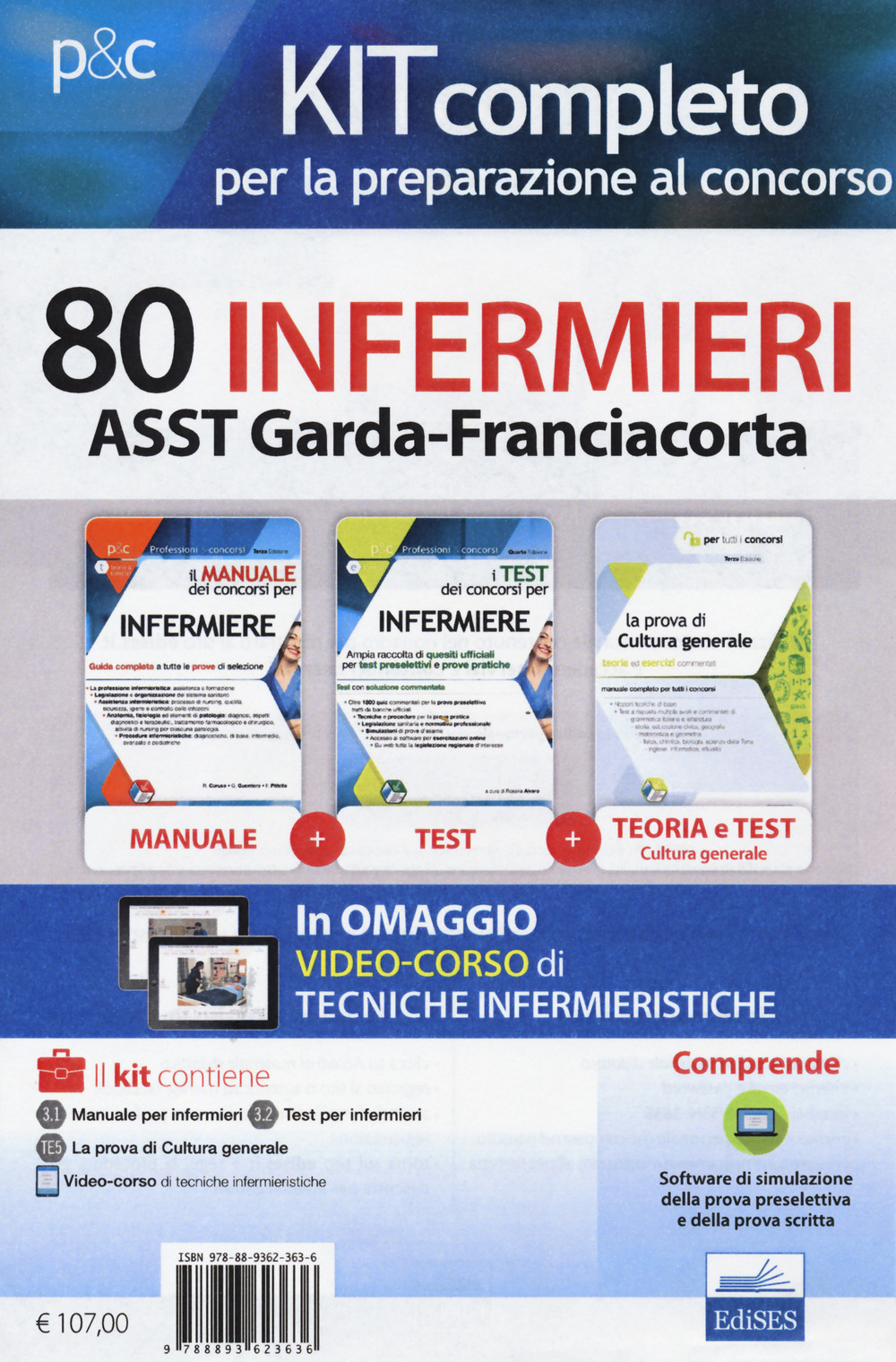 Kit completo per la preparazione al concorso 80 infermieri ASST Garda-Franciacorta