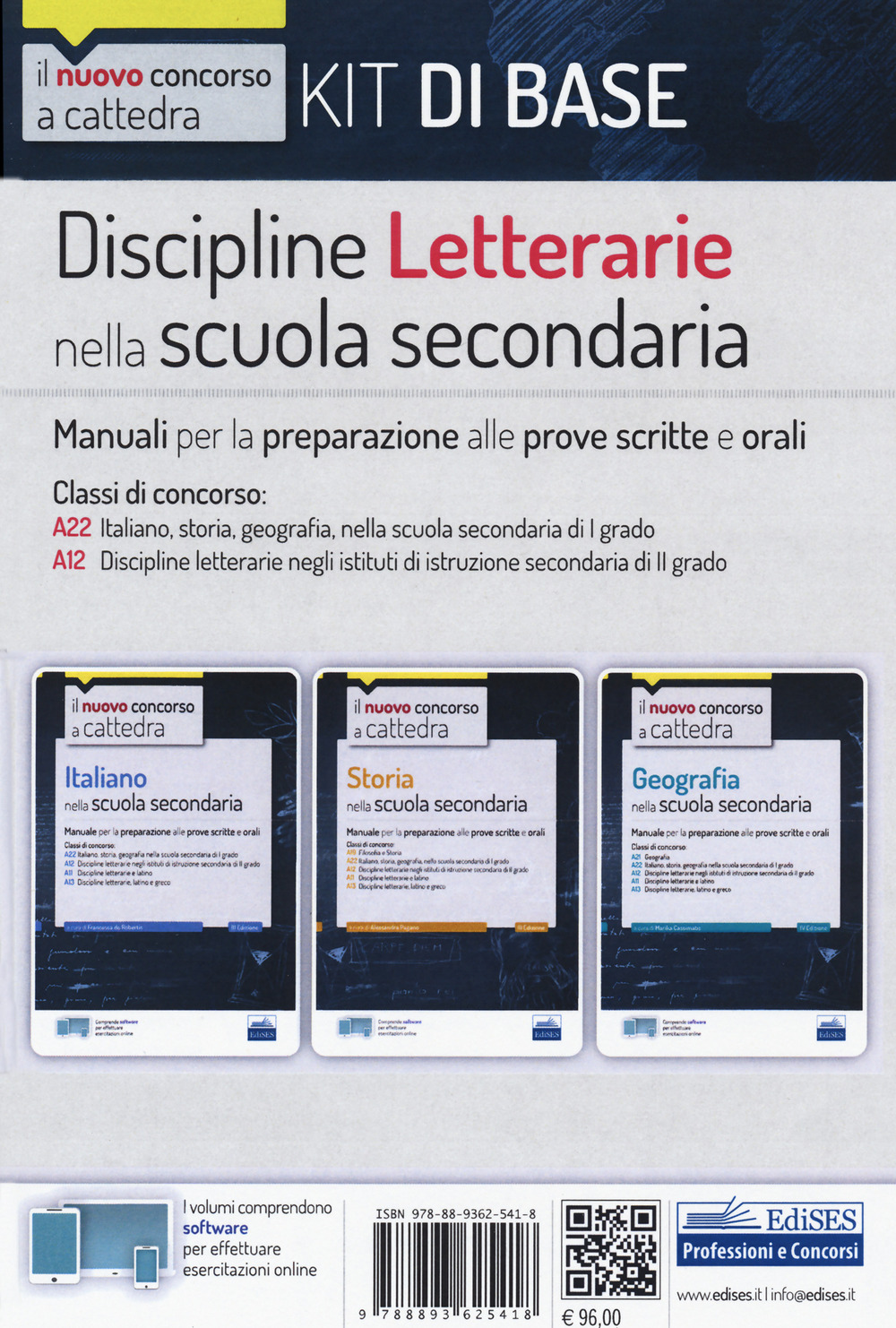 Kit discipline letterarie nella scuola secondaria. Manuali per la preparazione alle prove scritte e orali. Classi A22 - A12