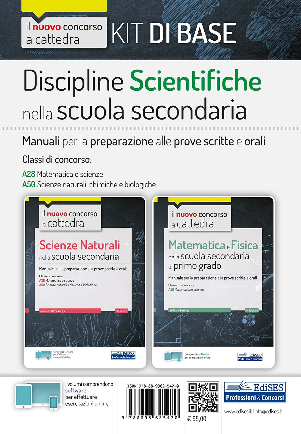 Kit Discipline scientifiche nella scuola secondaria. Manuali per la preparazione al concorso a cattedra classi A28, A50