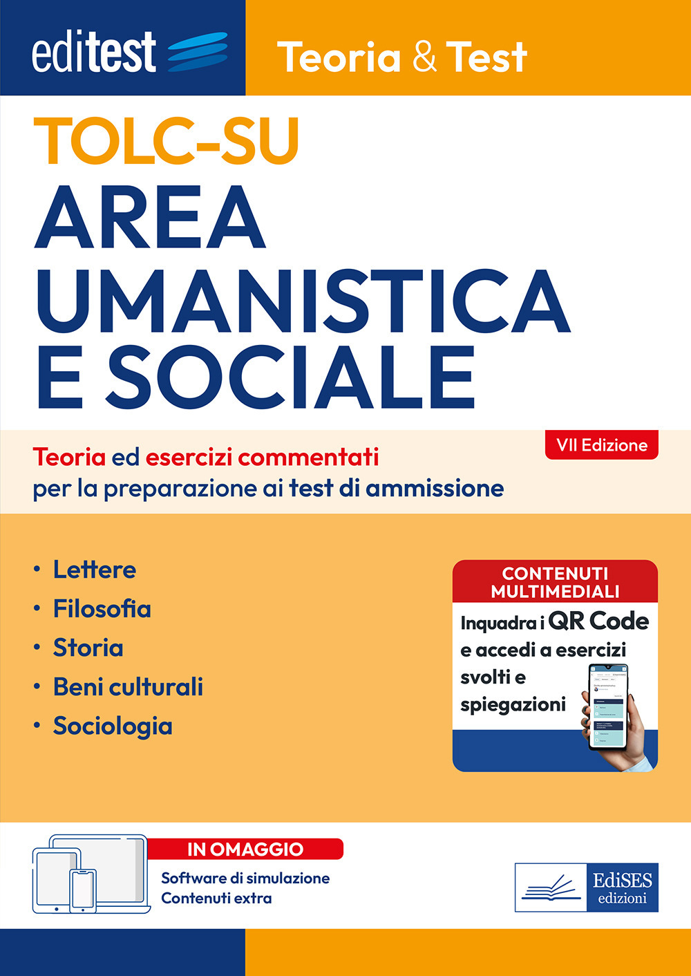 Editest TOLC-SU Area umanistica e sociale. Teoria ed esercizi commentati per la preparazione ai test di ammissione