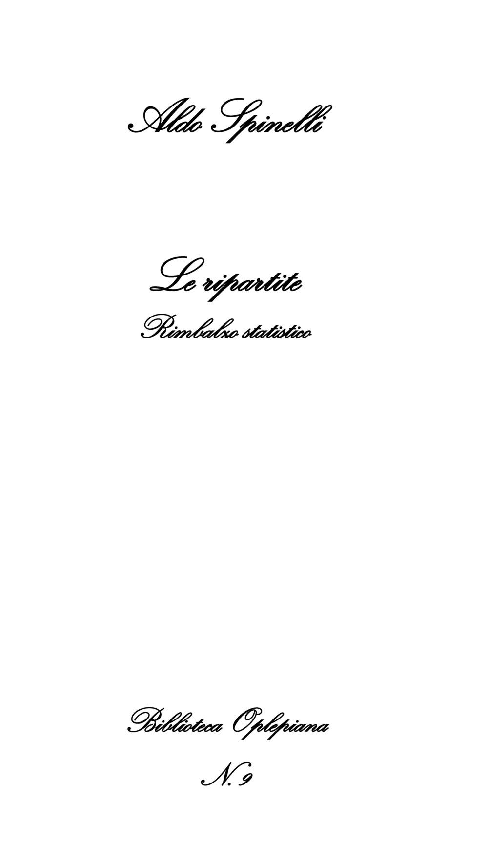 Le ripartite. Rimbalzo statistico