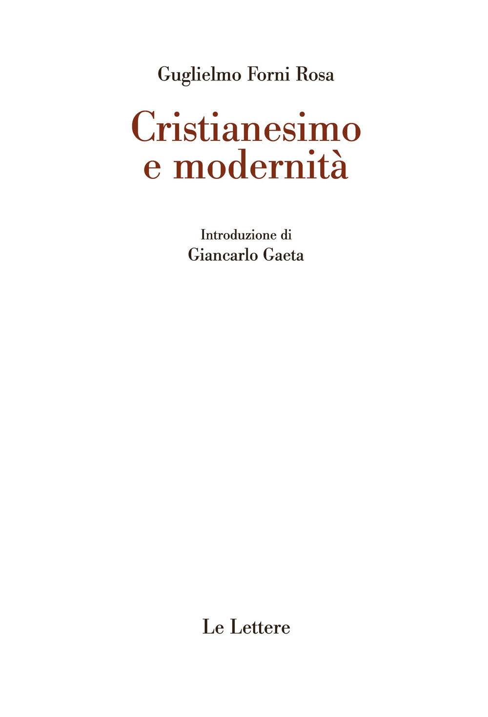 Cristianesimo e modernità