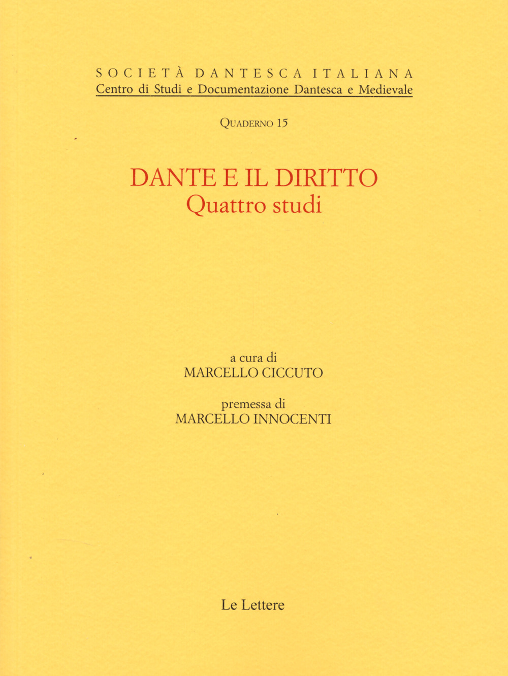 Dante e il diritto. Quattro studi