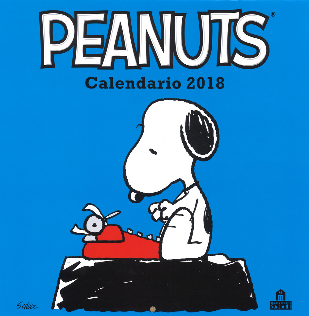 Peanuts. Calendario da parete 2018