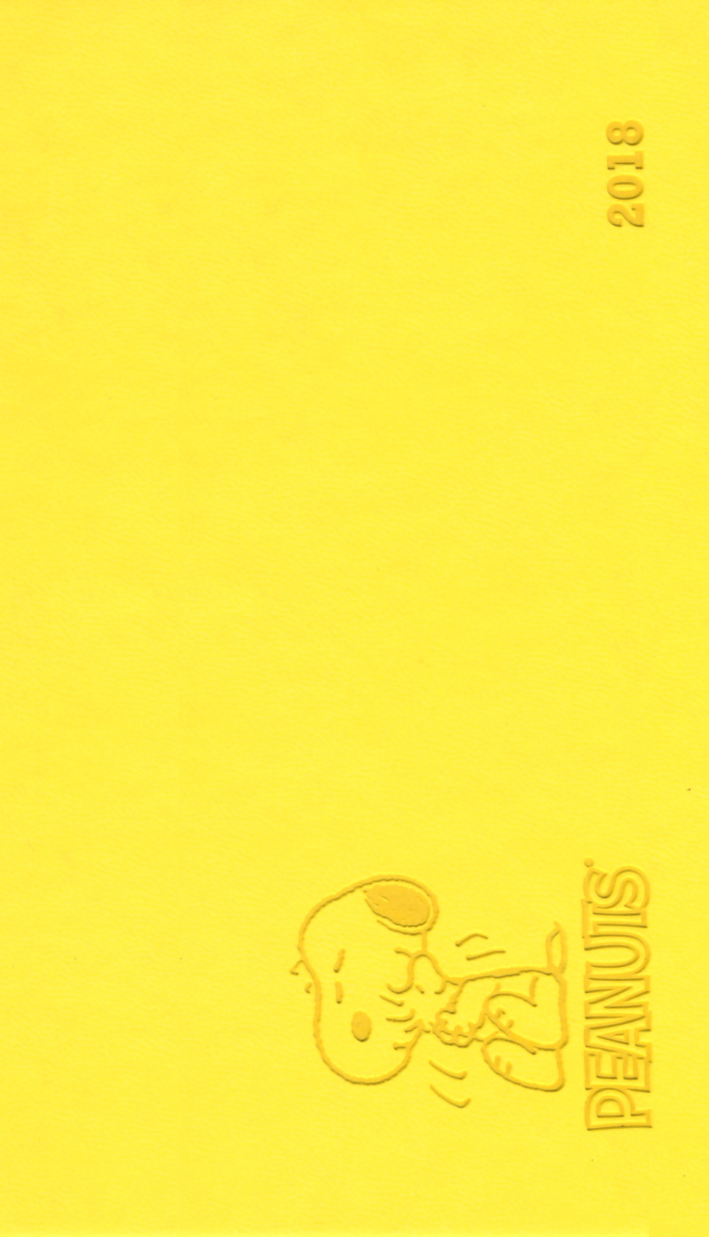 Snoopy. Agenda orizzontale 2018