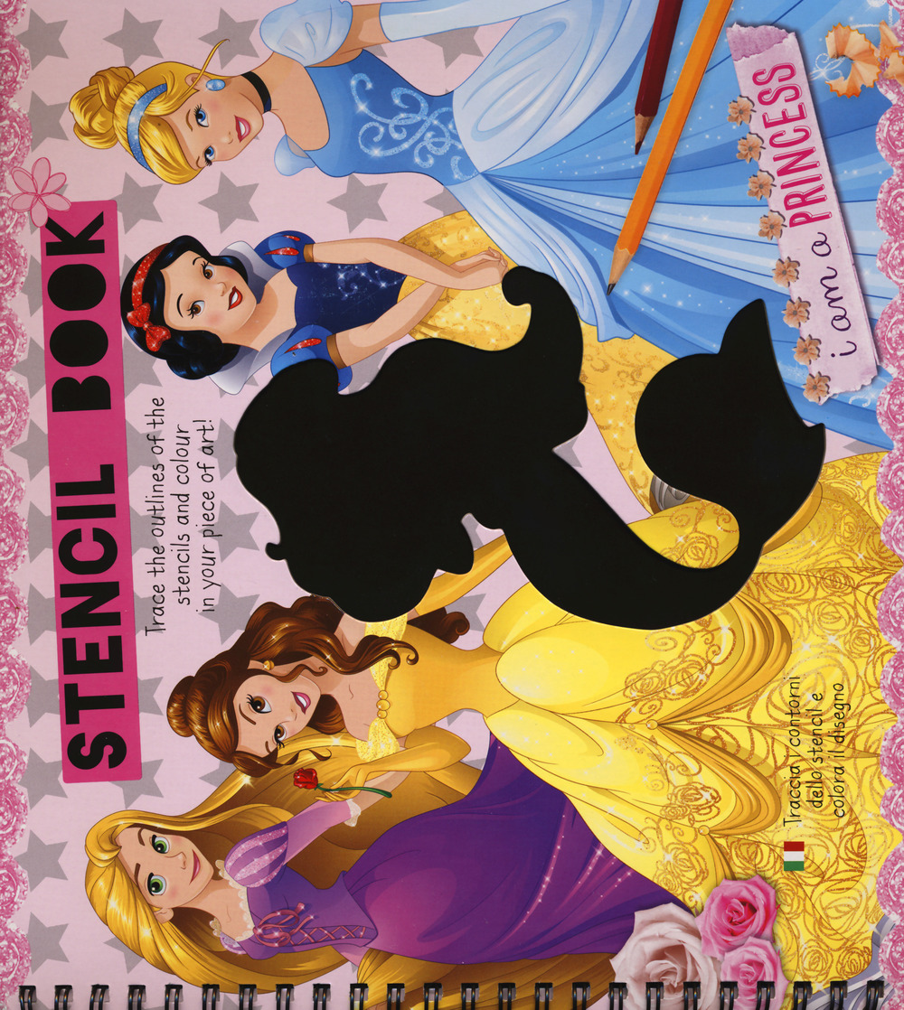 I am a princess. Libro stencil