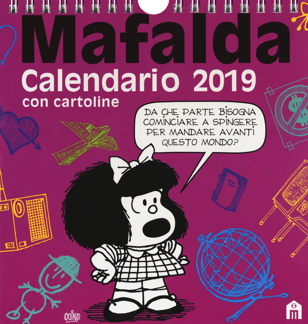 Mafalda. Calendario con cartoline 2019