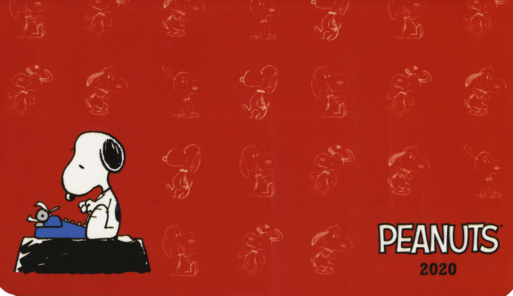 Peanuts. Agenda orizzontale 2020