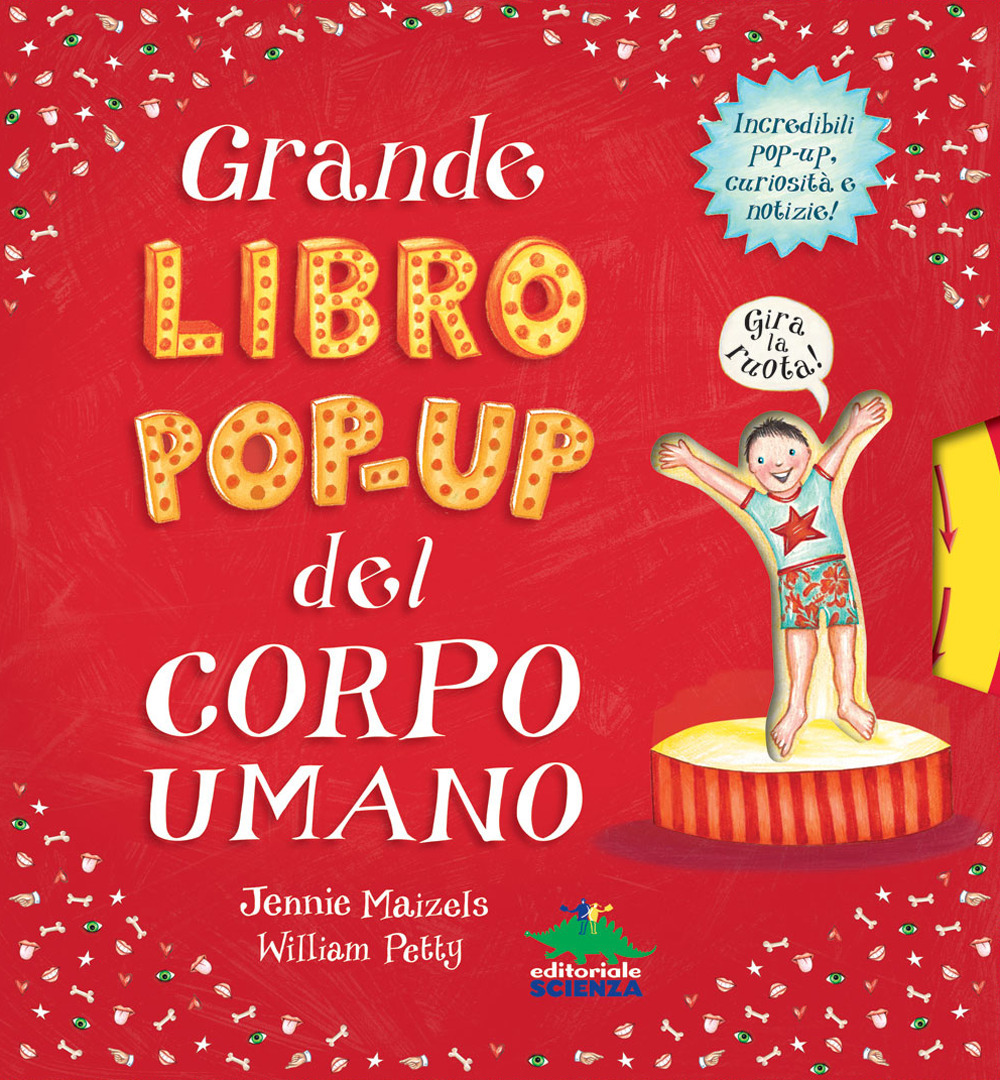Grande libro pop-up del corpo umano
