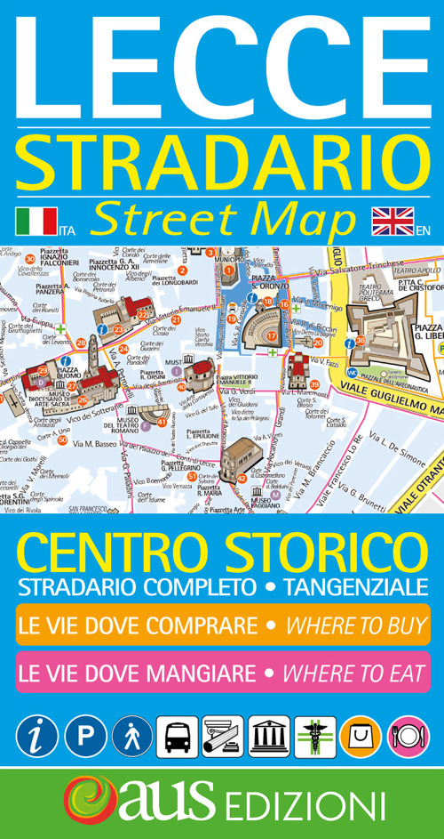 Lecce. Stradario-Street map