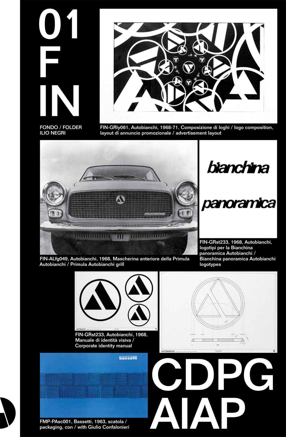 F IN (Fondo Ilio Negri). Ilio Negri, metodo e ragione grafica. Vol. 1