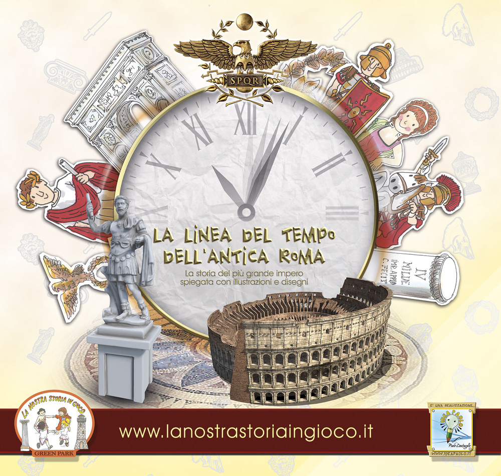 La linea del tempo dell'antica Roma. La storia del più grande impero spiegata con illustrazioni e disegni originali