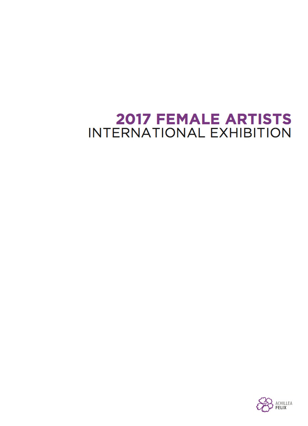 2017 Female Artists. International Exhibition
