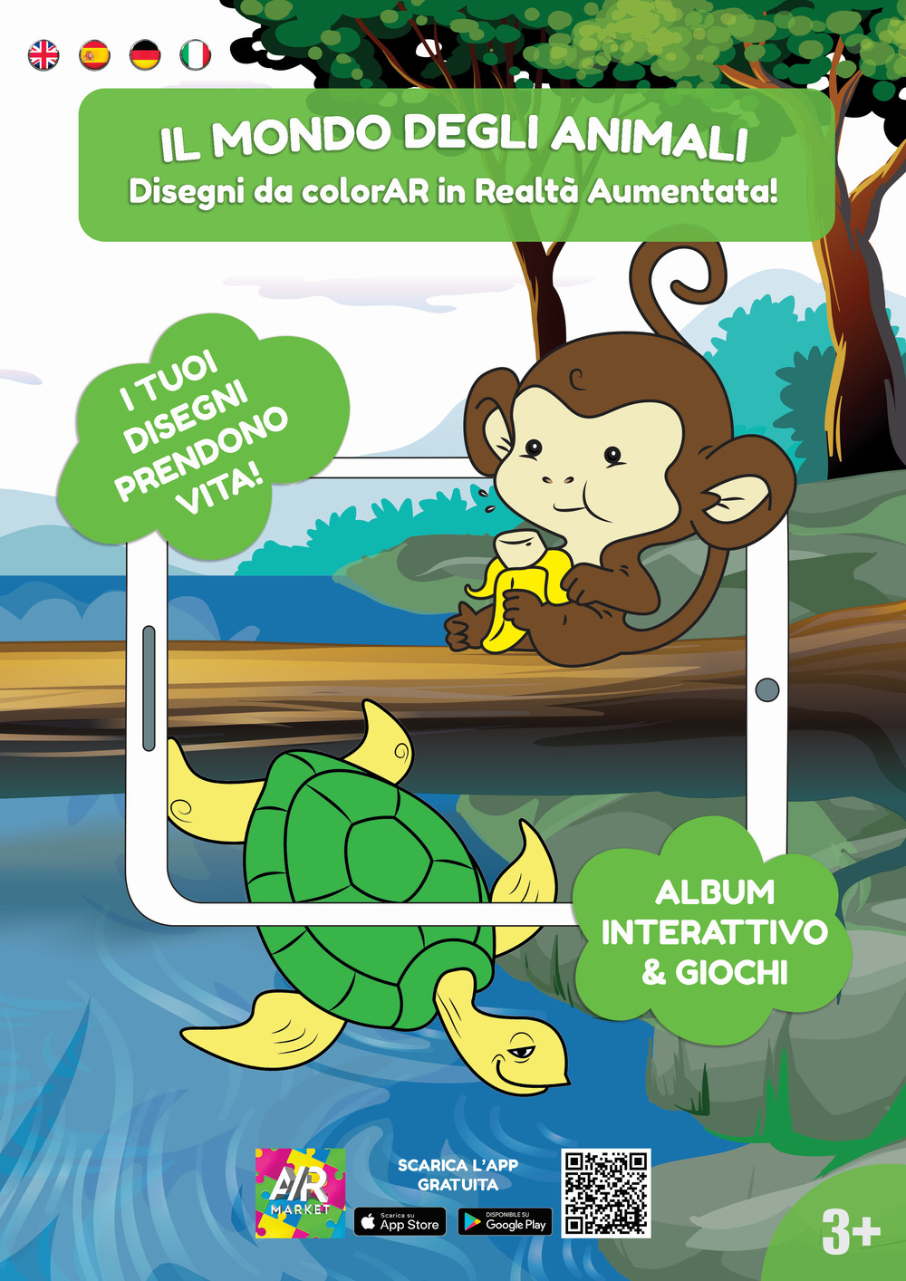 Il mondo degli animali. Disegni da colorAR in realtà aumentata!