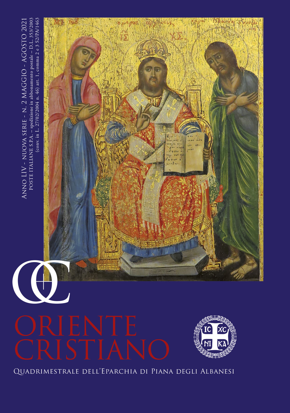 Oriente cristiano. Quadrimestrale dell'eparchia di Piana degli Albanesi. Vol. 2