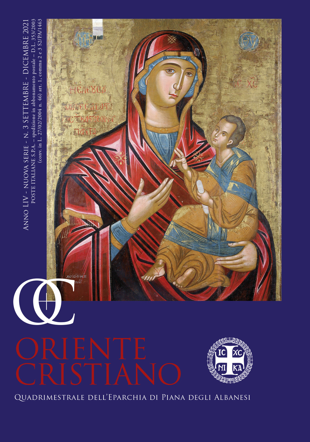 Oriente cristiano. Quadrimestrale dell'eparchia di Piana degli Albanesi. Vol. 3