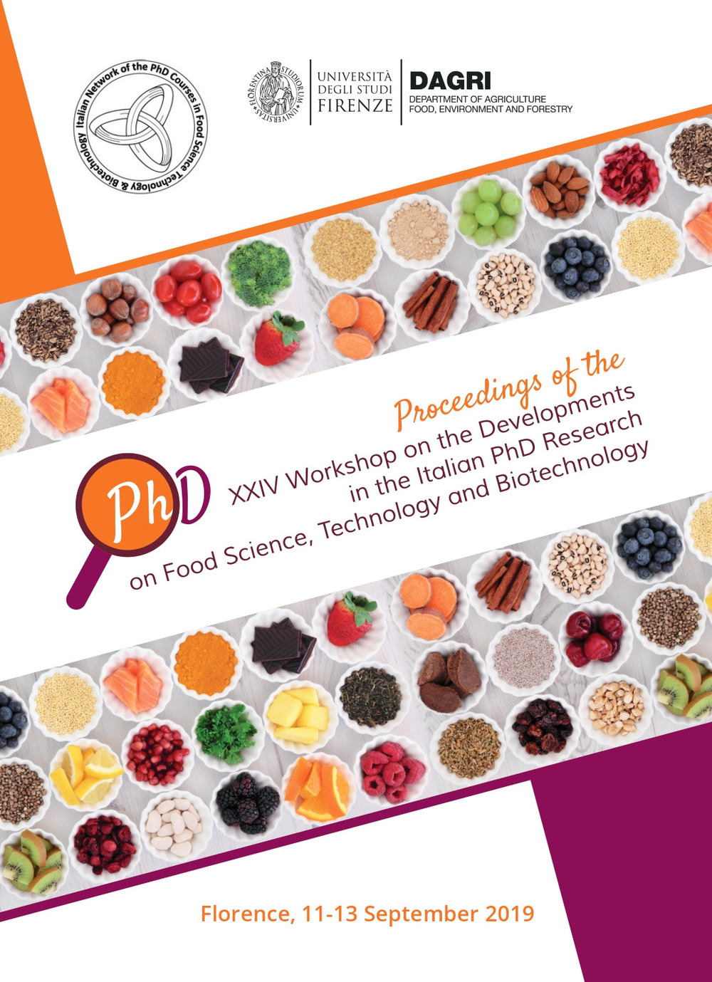 Proceedings of XXIV Workshop on the developments in the italian PhD research on food science, technology and biotechnology (Florence, 11-13 September 2019)