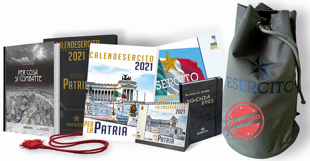 CalendEsercito 2021. Per la patria-Per cosa si combatte. Pacchetto luxury