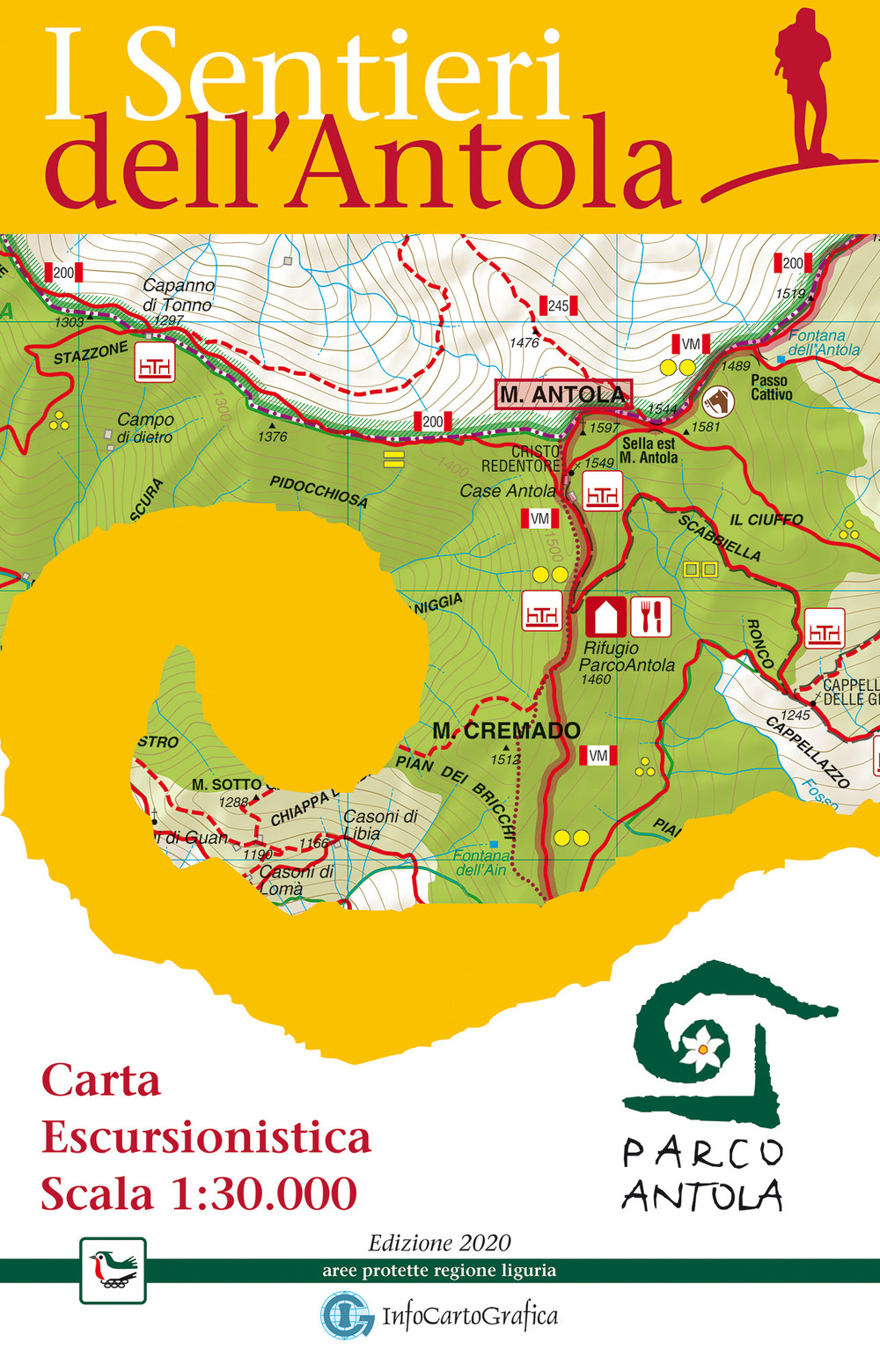 I sentieri dell'Antola. Carta escursionistica scala 1:30.000 del Parco Naturale Regionale dell'Antola