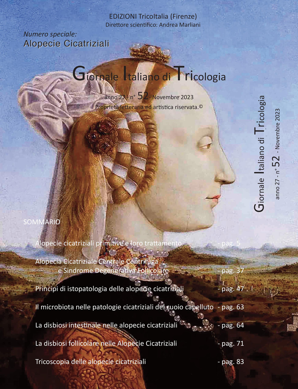 Giornale italiano di tricologia. Vol. 52: Numero speciale alopecie cicatriziali