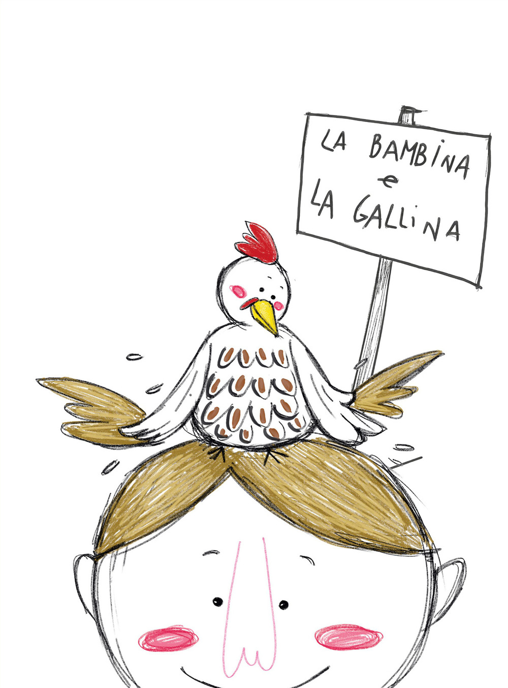 La bambina e la gallina