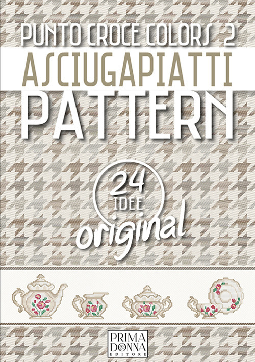 Punto croce colors 2. Asciugapiatti pattern
