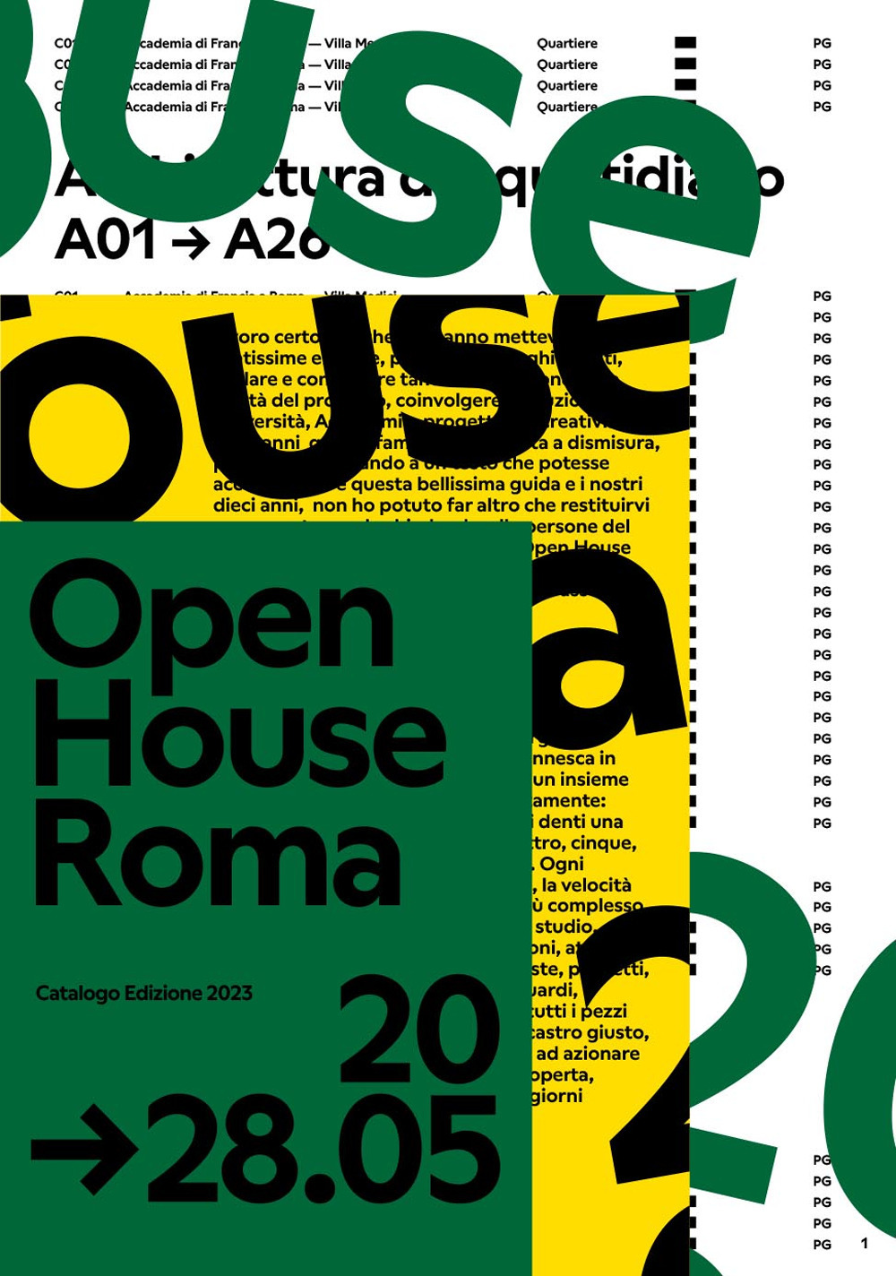 Open House Roma 2023. Catalogo dei luoghi aperti