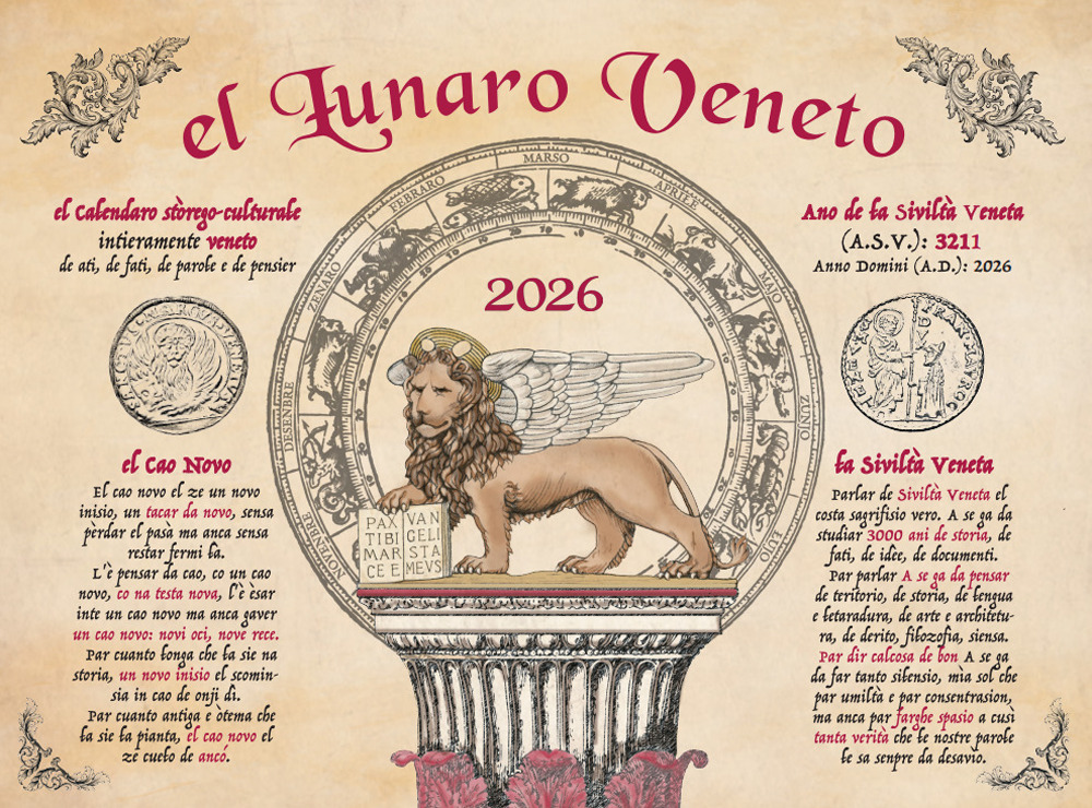 El lunaro veneto 2026. Il calendario tutto veneto