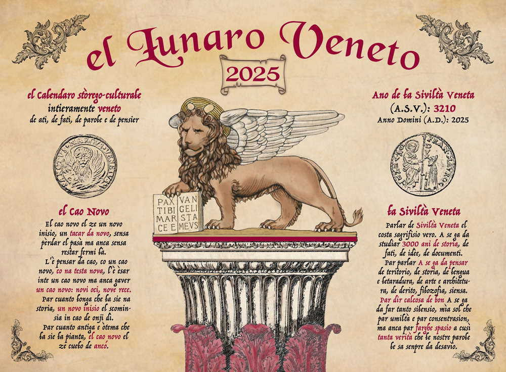 El lunaro veneto 2025. Il calendario tutto veneto