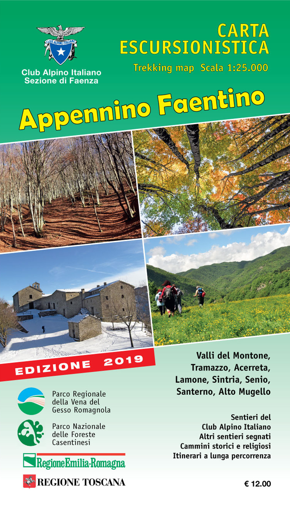 Appennino Faentino. Carta escursionistica 1:25.000