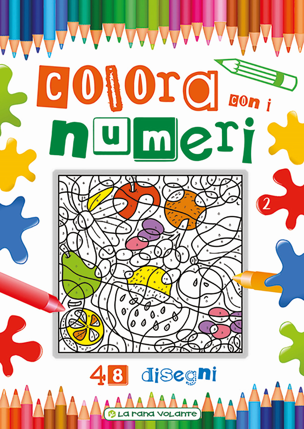 Colora con i numeri. 48 disegni