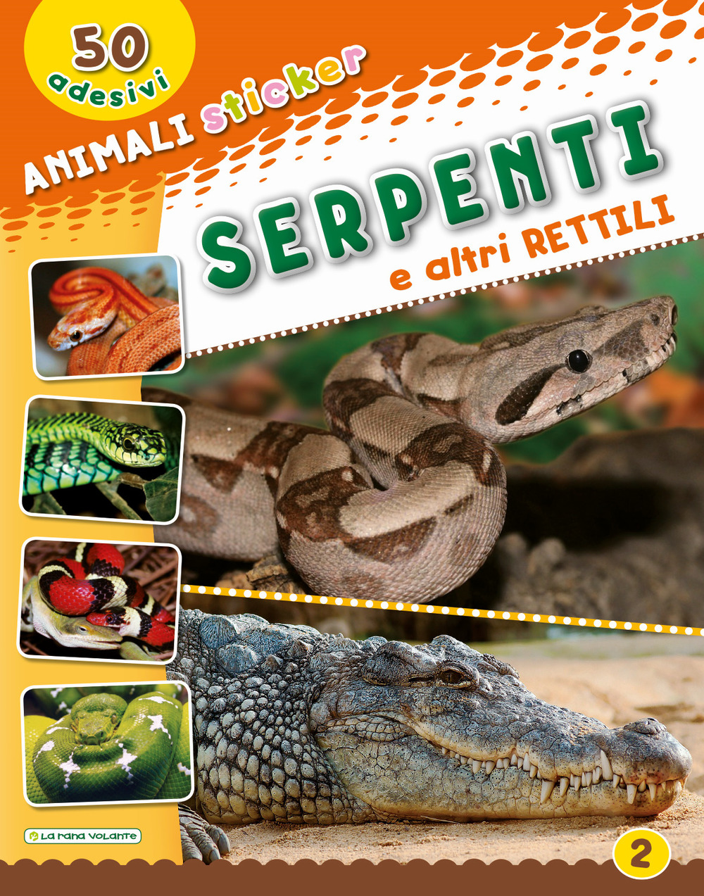 Serpenti e altri rettili. Con adesivi