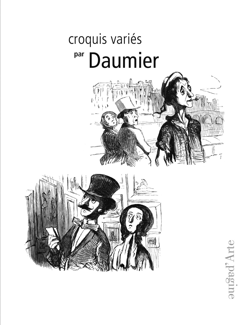 Croquis variés de Daumier