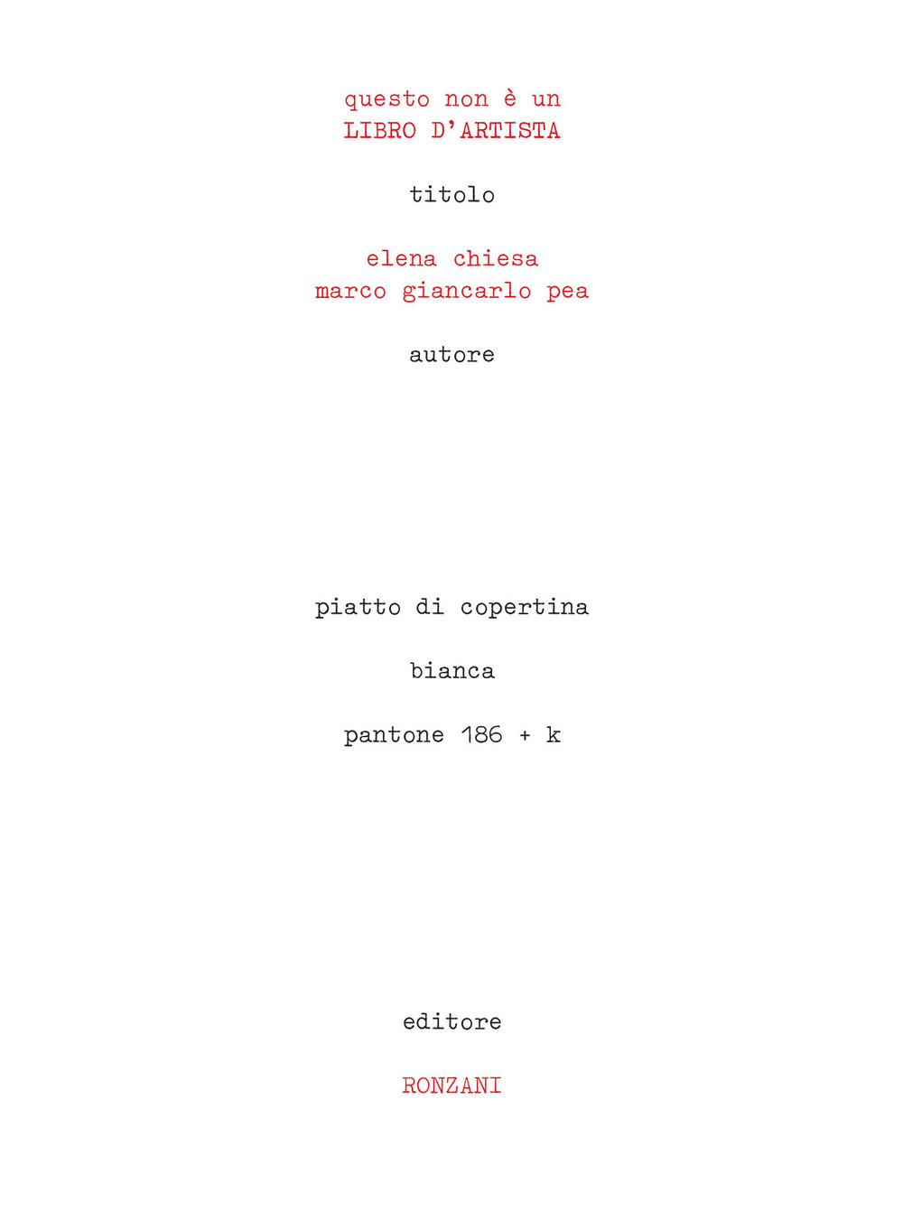 Questo non è un libro d’artista