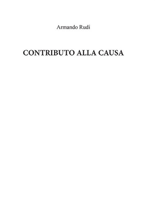 Contributo alla causa